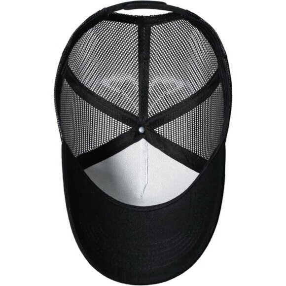 Men's American Flag Trucker Cotton, Polyester Baseball Hat - Picture 7 of 7